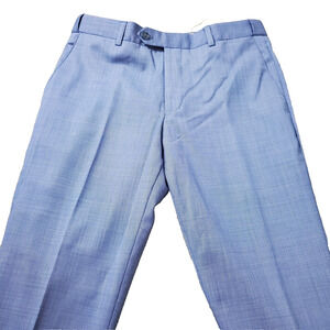 Seven/26 Suit Pants Men's 30R Slim Fit Blue Wedding Prom Blazer Super 130's Wool